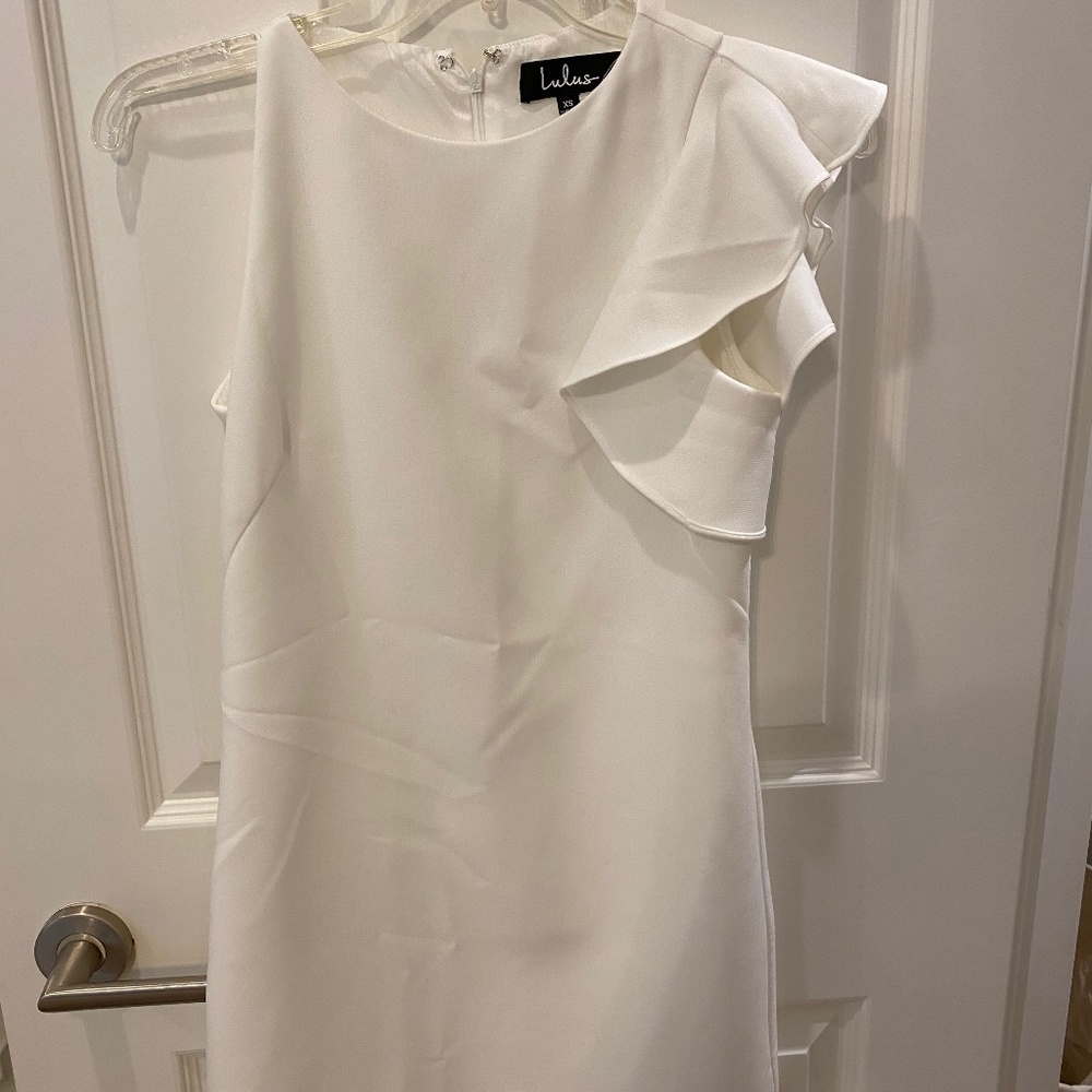 Mini Dress with Rufflle Sleeve